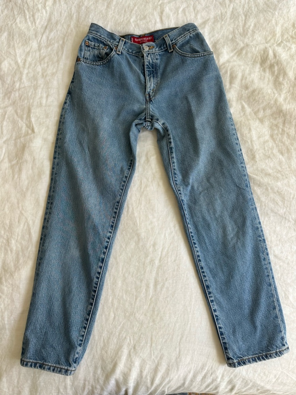 Levi’s 550 Relaxed Fit Tapered Leg Jeans Vintage Y2K Light Wash - Picture 2 of 12